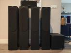 Jamo 5.1 set bestaande uit 4x zuilen, 1x Center en 1x Sub., Ophalen, Gebruikt, Complete surroundset, 120 watt of meer