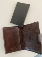 uitschuifbare pasjeshouder BEAR, Sieraden, Tassen en Uiterlijk, Portemonnees, Ophalen of Verzenden, Gebruikt, Bruin, Leer