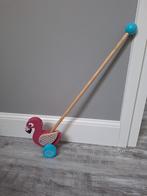 Loopstok flamingo, Kinderen en Baby's, Speelgoed | Houten speelgoed, Ophalen, Zo goed als nieuw