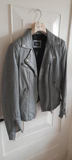 Dekkers lamsleren jasje in muisgrijs, in echte nieuwstaat, Maat 38/40 (M), Zo goed als nieuw, Jasje, Grijs