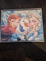 Disney schilderij van Anna Elsa en Olaf (Frozen), Ophalen of Verzenden, Wanddecoratie, Zo goed als nieuw