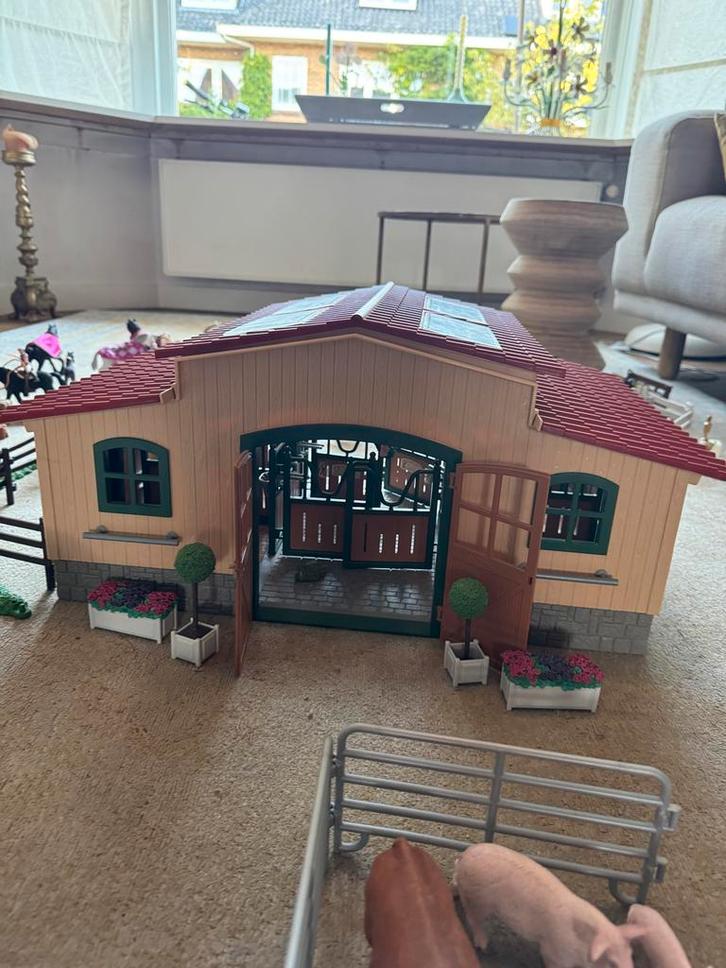 Partij Schleich: Manege, Pipo Wagen, Dierenarts & Meer!, Kinderen en Baby's, Speelgoed | Poppenhuizen, Gebruikt, Toebehoren, Ophalen