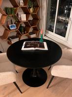 Zwarte Ronde Eettafel - Tulip Poot - Ø100, Huis en Inrichting, Tafels | Eettafels, Ophalen, 100 tot 150 cm, Rond, Zo goed als nieuw