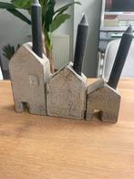 Cementen huisjes (voor kaarsen), Overige materialen, Ophalen of Verzenden, Grijs, Kandelaar