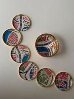 Gold 6x Coasters + Tray „Manhattan” Josef Frank Svenskt Tenn, Huis en Inrichting, Ophalen of Verzenden, Zo goed als nieuw, Bord