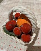 Ceramic fruit basket, Bassano, Porselein of Keramiek, Mand, Rond, Ophalen of Verzenden