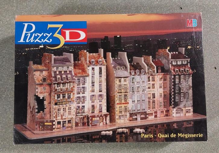 3d puzzel Paris - Quai de Mégisserie 774 stukjes, Hobby en Vrije tijd, Denksport en Puzzels, Gebruikt, Rubik's of 3D-puzzel, 500 t/m 1500 stukjes