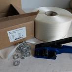 Omsnoeringsset met bandspanner, band en gespen, Ophalen