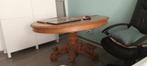 Jachttafel, Huis en Inrichting, Tafels | Salontafels, Ophalen, Gebruikt, 50 tot 75 cm, Eikenhout