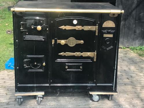 Hergom cv houtkachel, Huis en Inrichting, Kachels, Gebruikt, Vrijstaand, Houtkachel, Hout, Ophalen