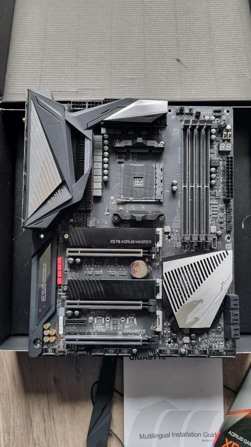 Gigabyte X570 AORUS MASTER (rev. 1.0), Computers en Software, Moederborden, Gebruikt, AMD, DDR4, Ophalen of Verzenden