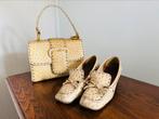 Vintage handtas en schoenen struisvogelleer!, Ophalen of Verzenden