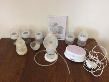 Philips avent SCF 332 kolfapparaat pomp + flesjes kolven beschikbaar voor biedingen