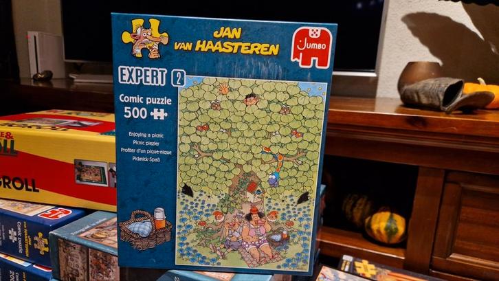 Jan van Haasteren expert 2 picnic plezier, Hobby en Vrije tijd, Denksport en Puzzels, Zo goed als nieuw, 500 t/m 1500 stukjes