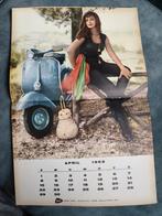 1962,VESPA SCOOTER KALENDERBLAD, KREIDLER FLORETT TEST., Ophalen of Verzenden, Gebruikt