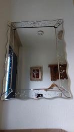 Leuke spiegel geslepen venetiaanse style, Ophalen, Zo goed als nieuw, Rechthoekig, Minder dan 100 cm