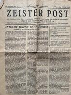 Zeister Post Intocht onzer bevrijders! 9 mei 1945, Verzamelen, Militaria | Tweede Wereldoorlog, Nederland, Ophalen of Verzenden