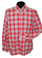 Gaastra geruit overhemd, shirt, rood, Mt. L, Kleding | Heren, Overhemden, Gaastra, Verzenden, Zo goed als nieuw, Halswijdte 41/42 (L)