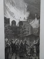 Gravure brand schouwburg Amsterdam 1772, R. Vinkeles, Antiek en Kunst, Kunst | Etsen en Gravures, Verzenden