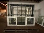 Dakkapel raam | draaikiep-vast-draaikiep wit 300cm x 100cm, Doe-het-zelf en Verbouw, Kozijnen en Schuifpuien, Ophalen, Kunststof