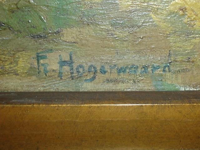 Schilderij Frans Hogerwaard, Antiek en Kunst, Kunst | Schilderijen | Klassiek, Ophalen