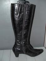 Hogl hoge zwarte laarzen maat 4½ = maat 37½ Hakhoogte: 5 cm, Kleding | Dames, Schoenen, Hoge laarzen, Zwart, Ophalen of Verzenden