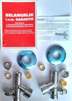 Set Dekorado Filterstopkranen - ½"_12_15mm, Doe-het-zelf en Verbouw, Ophalen of Verzenden, Nieuw, Rvs, Kraan