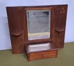 Antieke toiletkast / vintage kaptafel+facet geslepen spiegel, Ophalen, Rechthoekig, 50 tot 100 cm, Minder dan 100 cm