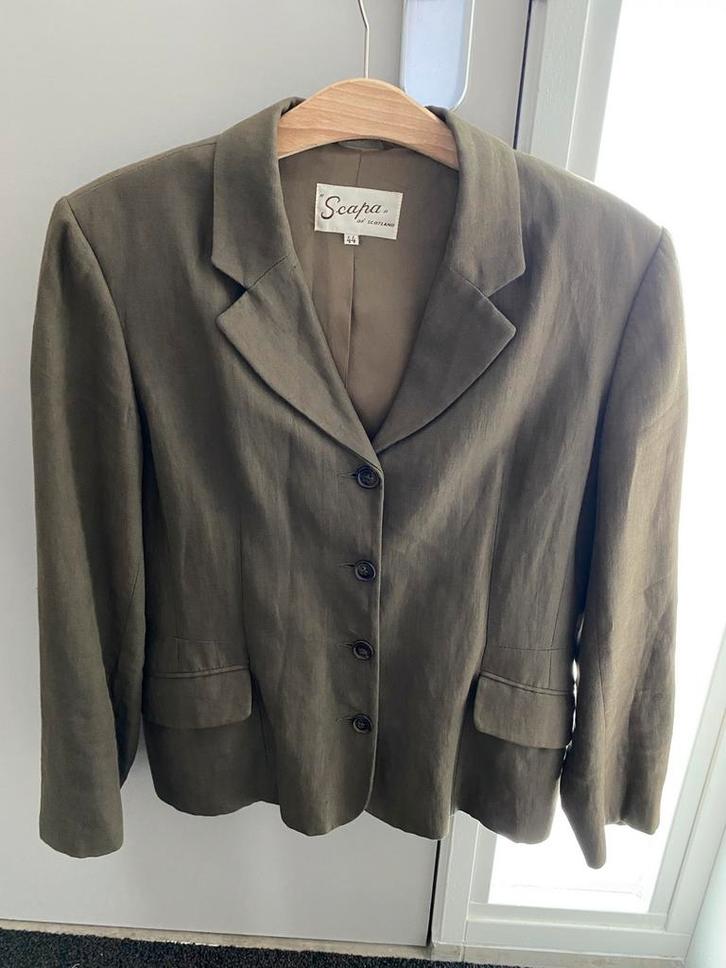 Mantelpakje Scapa of Scotland jasje mt 44 rok mt 42. Taupe., Kleding | Dames, Jasjes, Kostuums en Pakken, Zo goed als nieuw, Maat 38/40 (M)