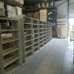 6 meter grijze metalen boekenstelling 220 cm hoog 31 cm diep, Ophalen of Verzenden, Nieuw, 25 tot 50 cm, 200 cm of meer