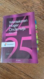 Redactieraad - Wetteksten Hoger Onderwijs 2024-2025, Ophalen of Verzenden, Zo goed als nieuw, Redactieraad