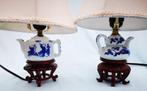 2 oude chinees Porseleinen theepot lamp handgemaakte ambacht, Antiek en Kunst, Antiek | Lampen, Ophalen of Verzenden