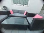 Wicker Loungeset 4 persoons, Tuin en Terras, Tuinsets en Loungesets, Ophalen, 4 zitplaatsen, Zo goed als nieuw, Loungeset