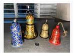 4 x Zuid Amerikaanse bellen, woondeco, 6,5 tot 10 cm, Antiek en Kunst, Curiosa en Brocante, Ophalen of Verzenden