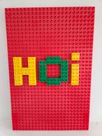 Mega grote DUPLO bouwplaat wandbord 57 x 38 cm kleur rood, Duplo, Ophalen of Verzenden, Zo goed als nieuw