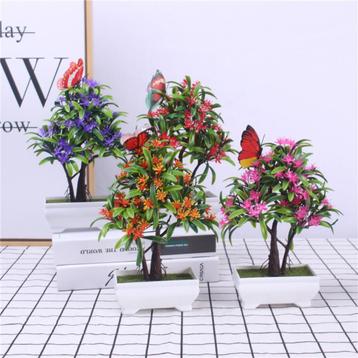 Kunst Bonsai Boom Met Vlinder / Nep Kunstplant Tuin Terras  beschikbaar voor biedingen