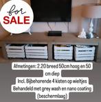 Steigerhout tv meubel / kast / dressoir /  incl 4 kisten, Minder dan 100 cm, 25 tot 50 cm, Ophalen
