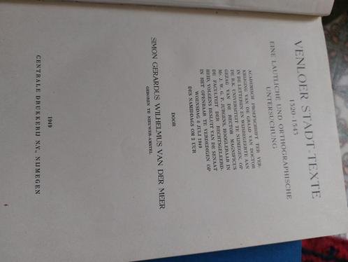 VENLOER STADT-TEXTE 1320-1543 - Simon Gerardus W.v.d.Meer, Boeken, Geschiedenis | Stad en Regio, Zo goed als nieuw, 20e eeuw of later