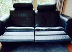 Kulowany lederen tweezits bank., Ophalen, Gebruikt, 150 tot 200 cm, Tweepersoons
