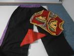 Cowboy pak verkleedkleding met rood hesje zwarte broek 116, Ophalen of Verzenden, Gebruikt, Jongen of Meisje, Setje