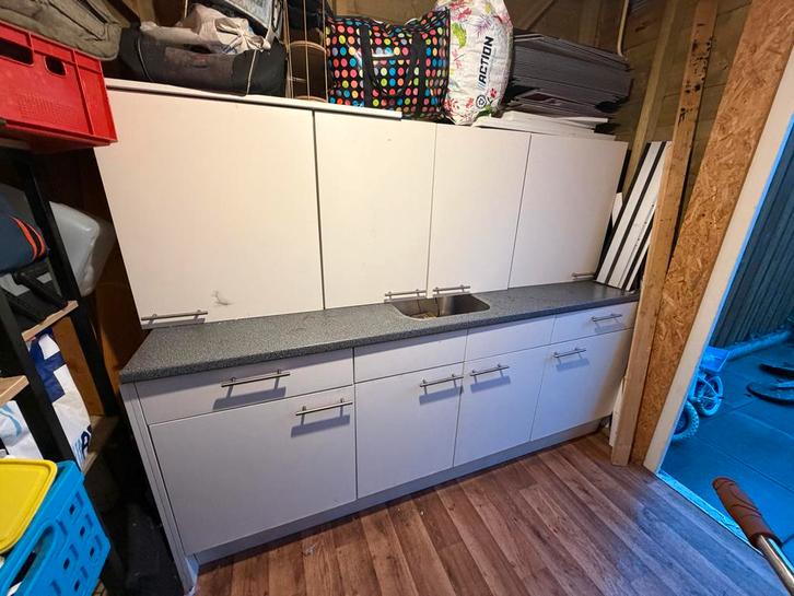 Keukenblok met wasbak incl kraan, Huis en Inrichting, Keuken | Keukenelementen, Gebruikt, Minder dan 100 cm, 150 tot 200 cm, 50 tot 75 cm