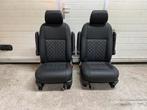 Volkswagen Transporter T5 - T6 comfortstoelen zwart leder, Auto-onderdelen, Interieur en Bekleding, Ophalen, Volkswagen