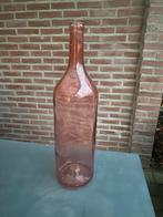 Grote decoratieve glazen fles / vaas, Ophalen, Overige kleuren, 50 tot 75 cm, Glas