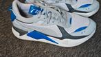 Puma Rsx-geek wit blauw 42,5 zgan, Kleding | Heren, Schoenen, Puma, Wit, Ophalen of Verzenden, Zo goed als nieuw