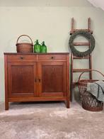 Vintage dressoir commode brocante art deco ladekast, Ophalen, Gebruikt, 100 tot 150 cm, Eikenhout