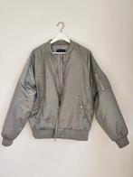Bomberjack grijs Asos maat L, Kleding | Heren, Jassen | Winter, Maat 52/54 (L), Ophalen of Verzenden, Grijs, Gedragen