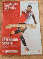 Feyenoord - Sparta Stadion Nieuws Feijenoorder, Verzamelen, Ophalen of Verzenden, Nieuw, Feyenoord, Boek of Tijdschrift