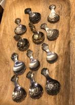 Verzilverde duimlepels, kleine collectie., Antiek en Kunst, Antiek | Bestek, Ophalen of Verzenden