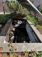 Vijver met schaduwdoek, pomp, waterval en afstandsbediening, Ophalen, Gebruikt