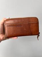 COWBOYSBAG THE PURSE COGNAC BRUIN ECHT LEREN PORTEMONNEE, Overige merken, Bruin, Ophalen of Verzenden, Zo goed als nieuw